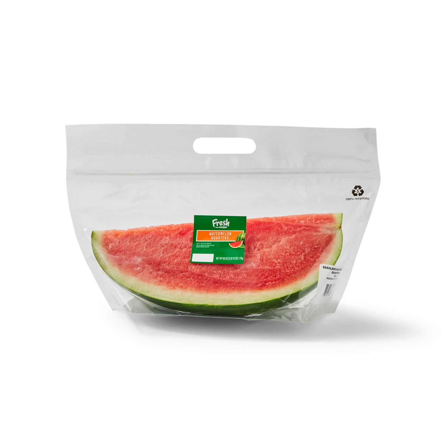 slide 1 of 5, Fresh From Meijer Watermelon Quarters, qtr