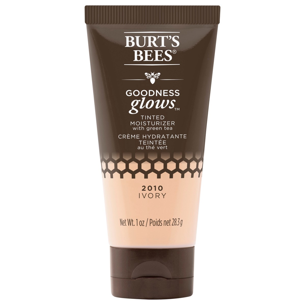 slide 1 of 5, Burt's Bees Goodness Glow with Green Tea Tinted Ivory 2010 Moisturizer 1 oz, 1 oz