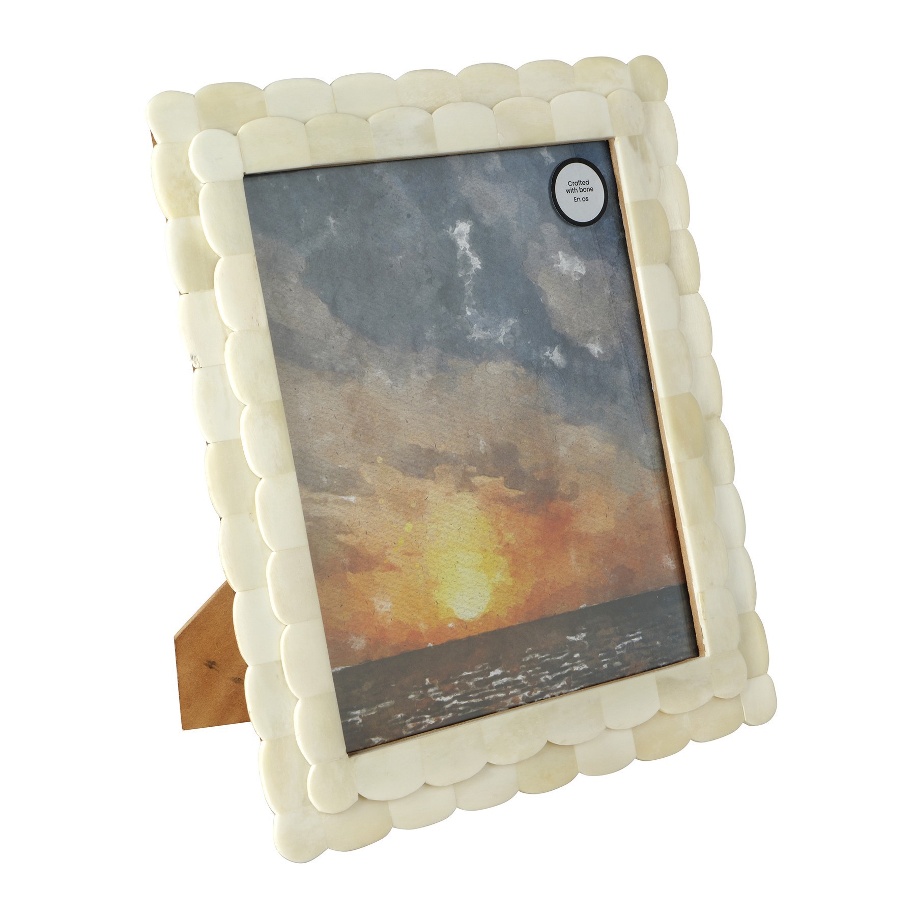 slide 2 of 3, 8" X 10" Scalloped Bone Tabletop Frame, Atelier By Studio Decor, 8 in x 10 in