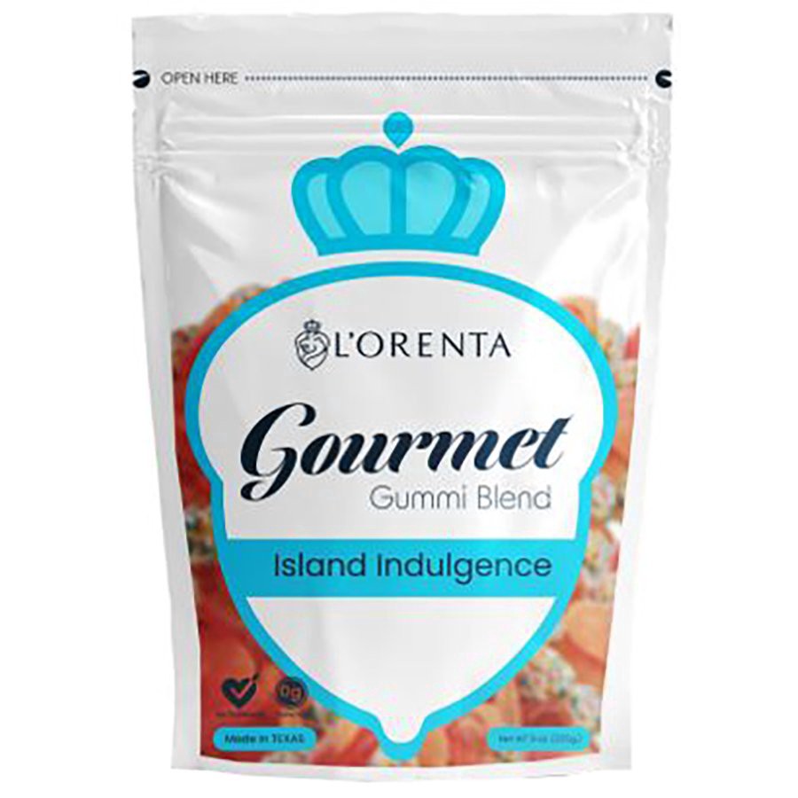 slide 1 of 1, L'Orenta Gourmet Gummi Blend - Island Indulgence, 9 oz