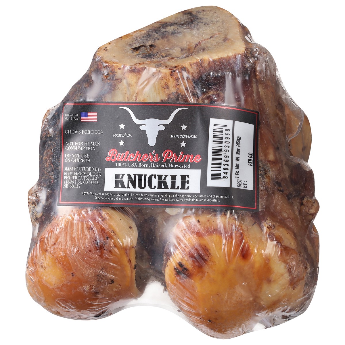 slide 9 of 11, Butcher's Prime Knuckle Chews for Dogs 1 Each, 1 ct