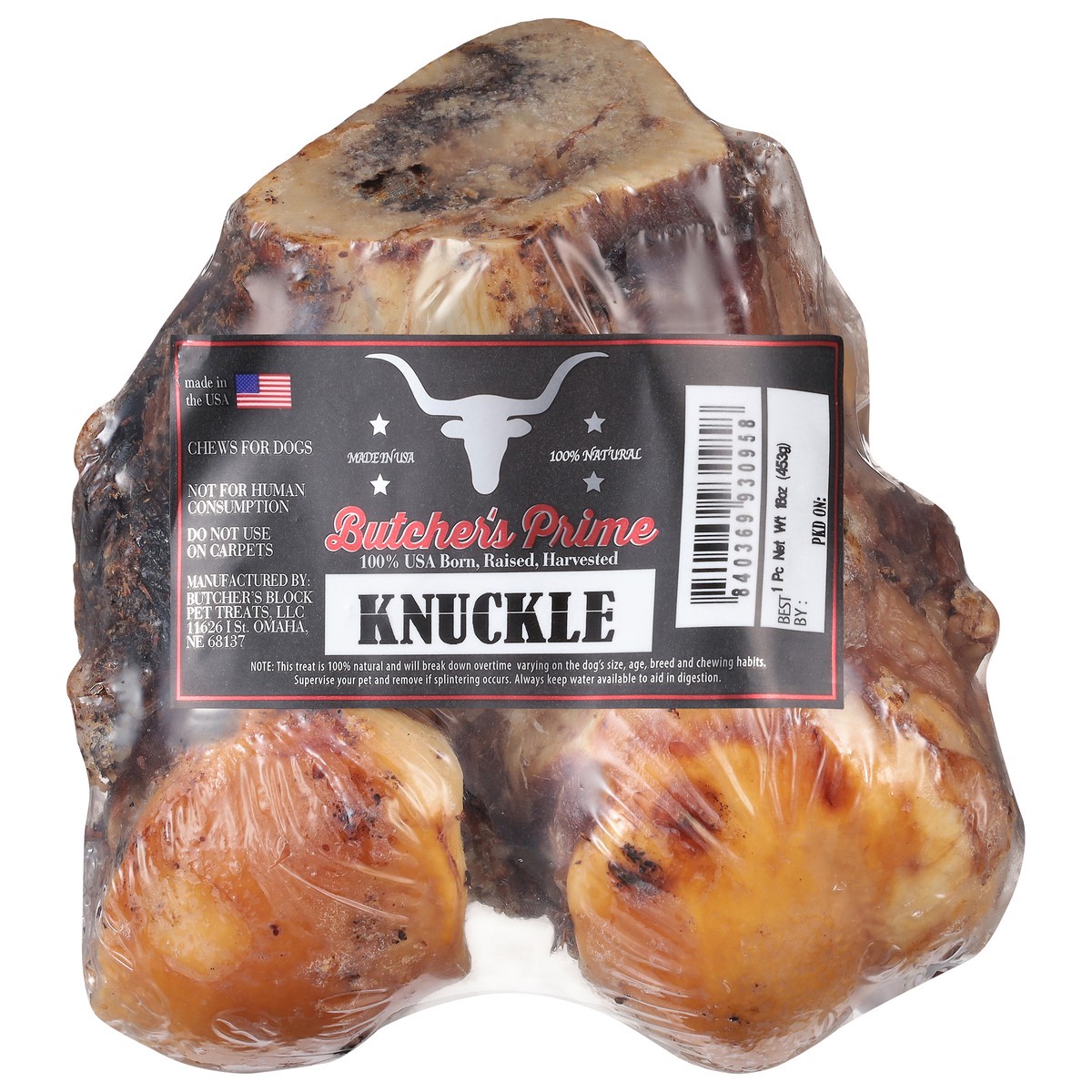 slide 8 of 11, Butcher's Prime Knuckle Chews for Dogs 1 Each, 1 ct