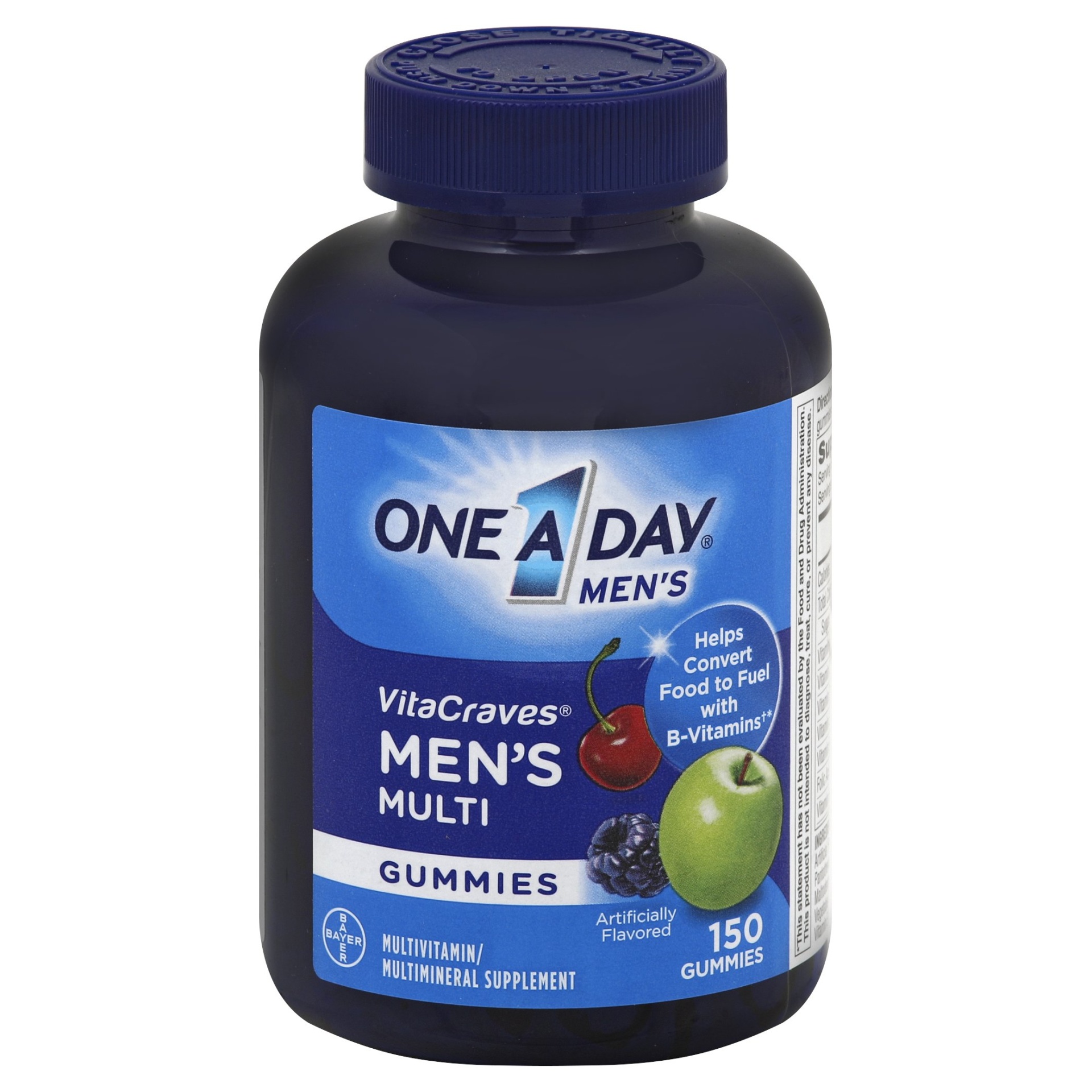 slide 1 of 1, One A Day Men's VitaCraves Multivitamin/Multimineral Dietary Supplement Gummies, 150 ct