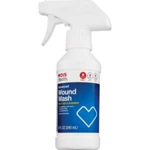 slide 1 of 1, CVS Health Advanced Wound Wash First-Aid Cleanser, 8 fl oz