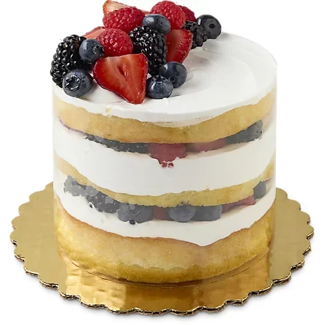 slide 1 of 1, White Chantilly Cake With Fruit 5 Inch - EA, 1 ct