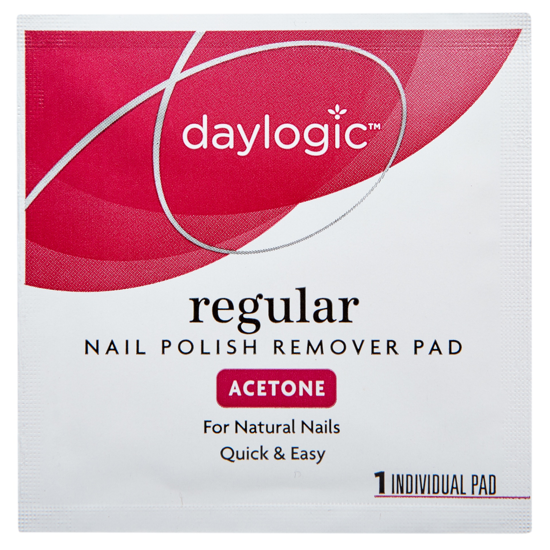 slide 1 of 2, Daylogic Acetone Nail Polish Remover Pad, 1 ct