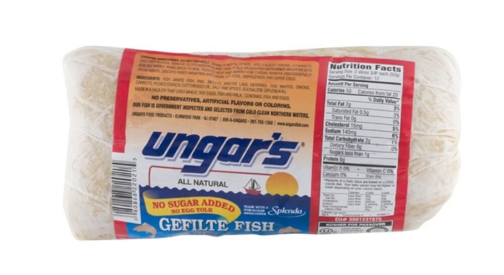 slide 1 of 1, Ungar's Sugar Free Gefilte Fish, 20 oz