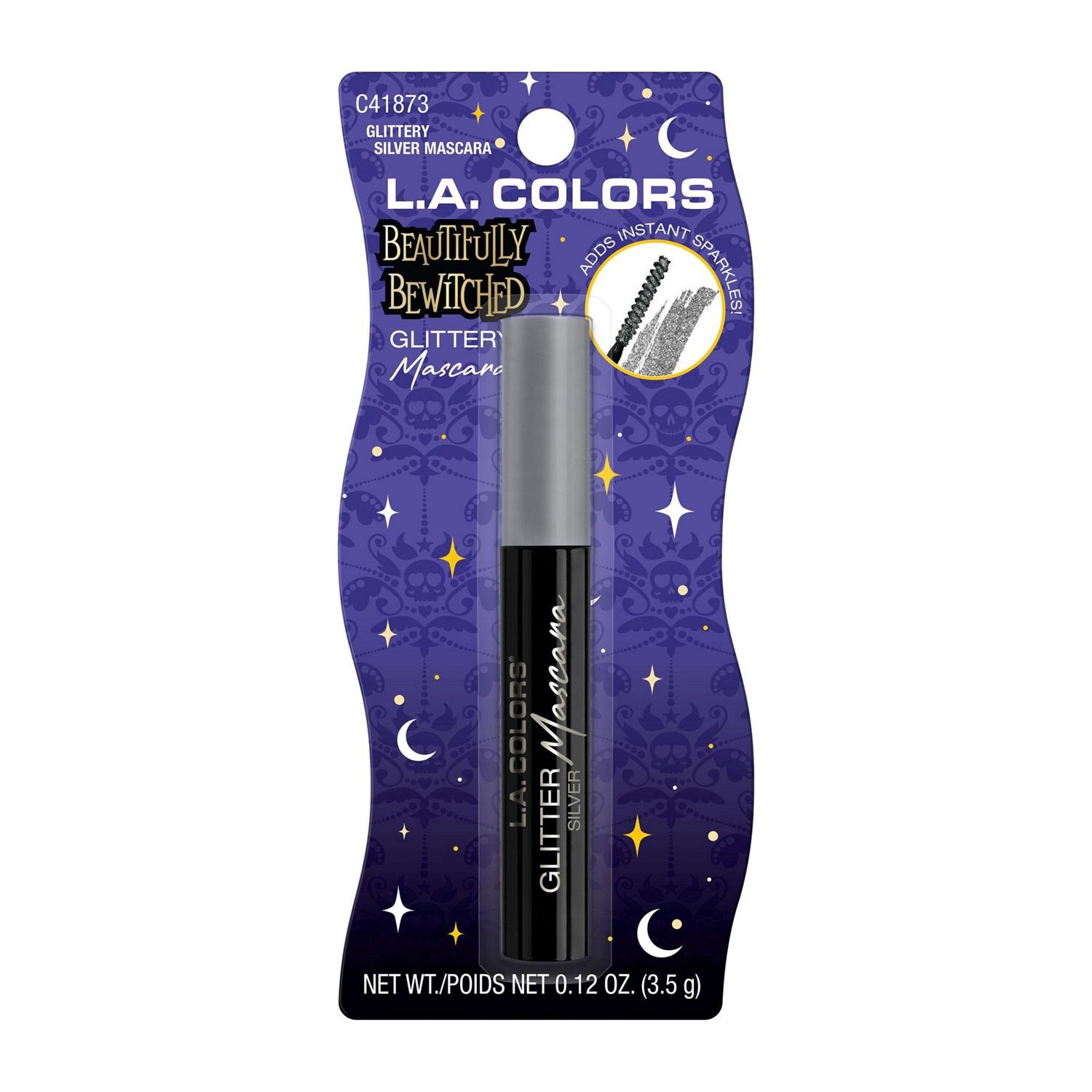 slide 1 of 1, L.A. COLORS La Colors Glittery Silver Mascara, 1 ct