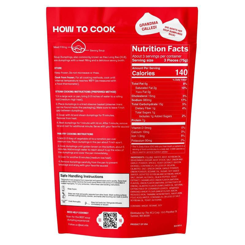 slide 2 of 6, Mila Beef Pho Flavor Soup Dumplings 8.8 oz, 8.8 oz