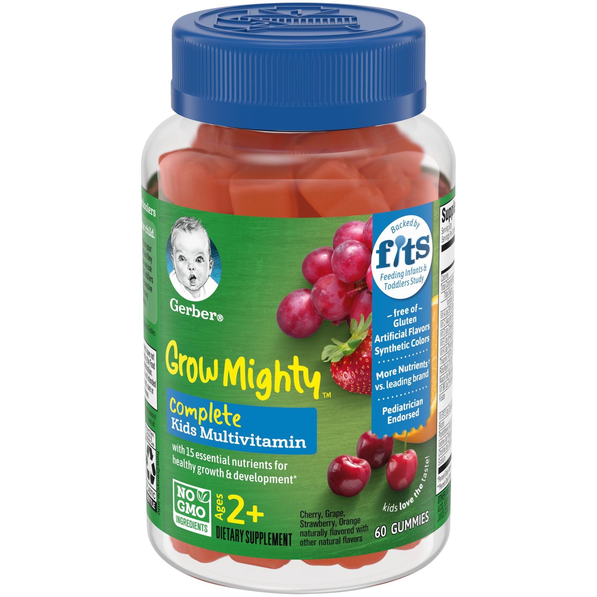 slide 1 of 8, Gerber Grow Mighty Complete Kids Multivitamin Gummies, 60 ct