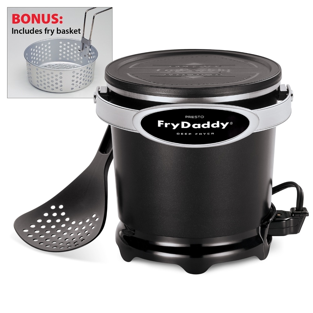 slide 1 of 1, Presto Fry Daddy Plus Electric Deep Fryer - Black, 1 ct