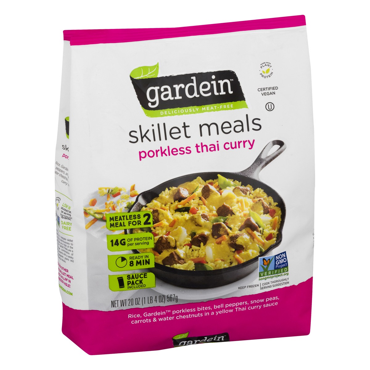 slide 9 of 13, Gardein Porkless Thai Curry Skillet Meal 20 oz, 20 oz