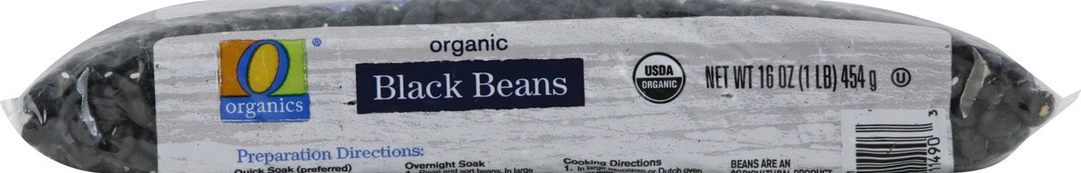 slide 3 of 5, O Organics Organic Beans Black, 16 oz