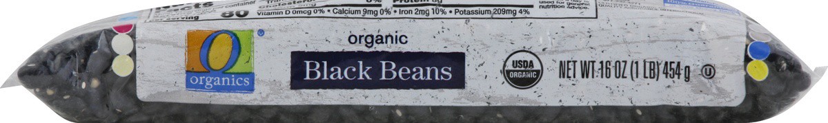 slide 2 of 5, O Organics Organic Beans Black, 16 oz