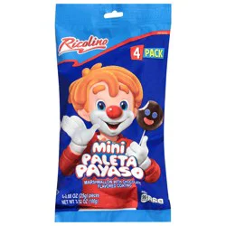 Ricolino Mini Paleta Payaso  Chocolate Marshmallow Lollipop
