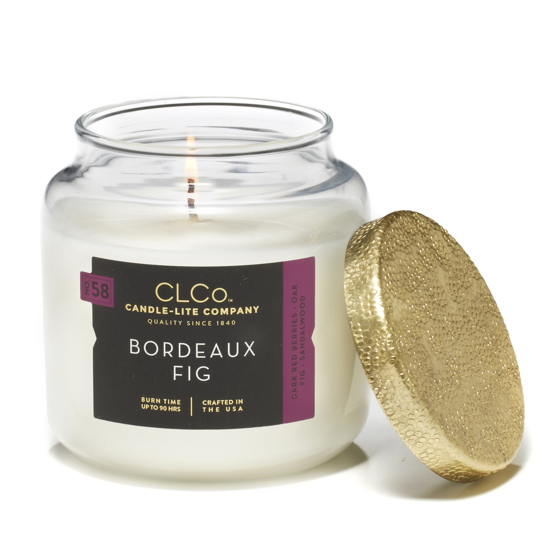 slide 1 of 1, CLCo Candle-Lite Company Bordeaux Fig Candle, 14 oz