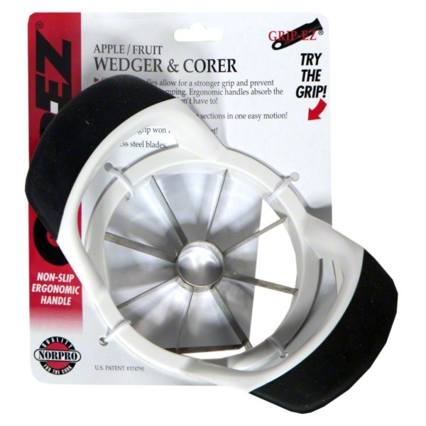 slide 1 of 1, GRIP-EZ Apple/Fruit Wedger & Corer, 1 ct