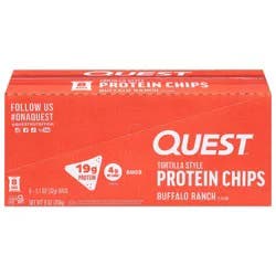 Quest Buffalo Ranch Tortilla Style Protein Chips - 8 ct