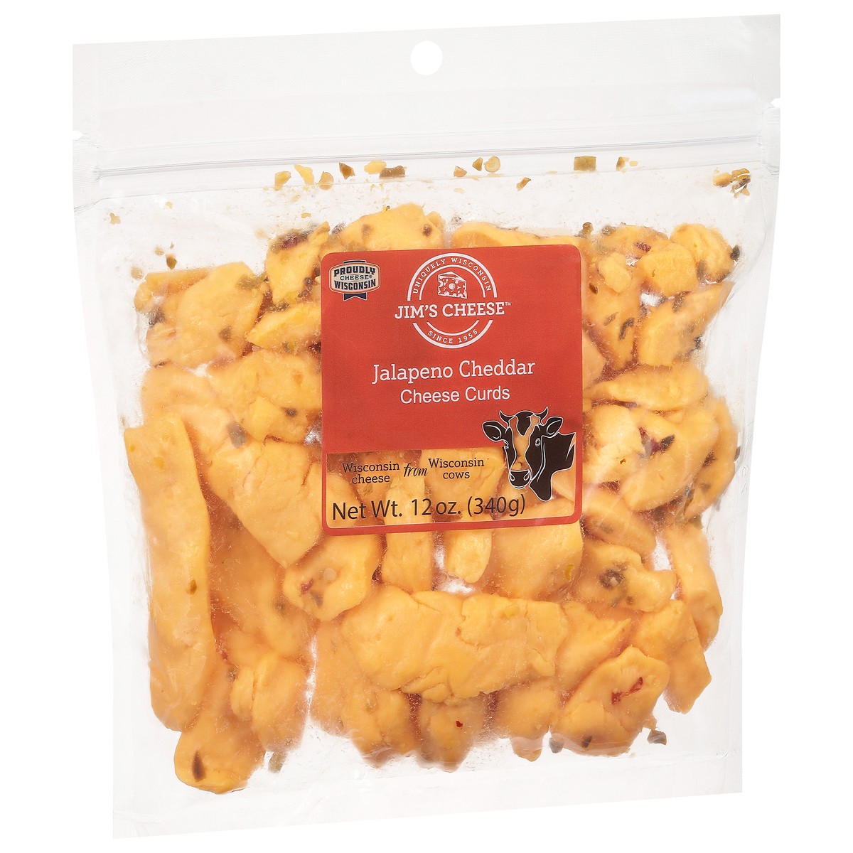 slide 4 of 13, Jim's Cheese Jalapeno Cheddar Cheese Curds 12 oz, 12 oz