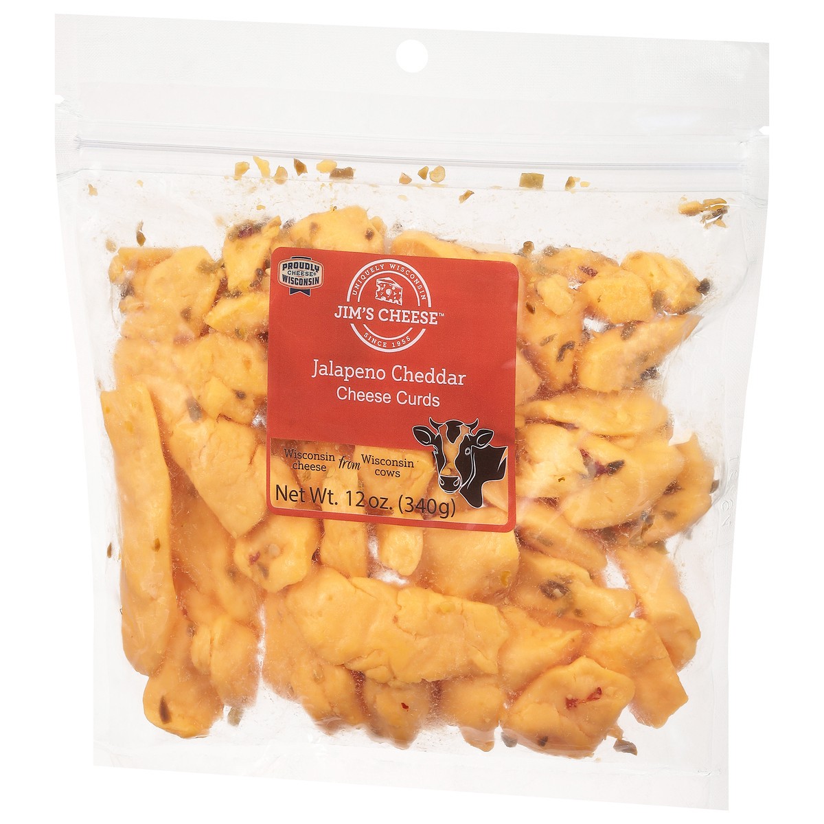 slide 12 of 13, Jim's Cheese Jalapeno Cheddar Cheese Curds 12 oz, 12 oz