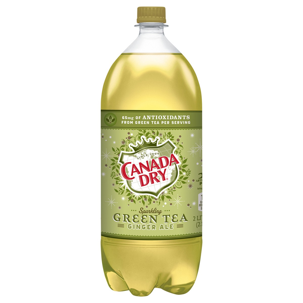 slide 6 of 9, Canada Dry Green Tea Ginger Ale Soda, 2 L bottle, 2 liter