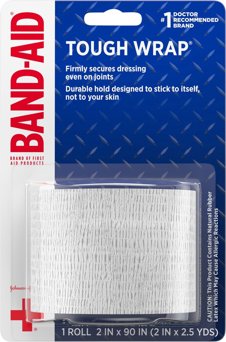 slide 4 of 7, BAND-AID Secure-Flex Wrap Medium, 1 ct