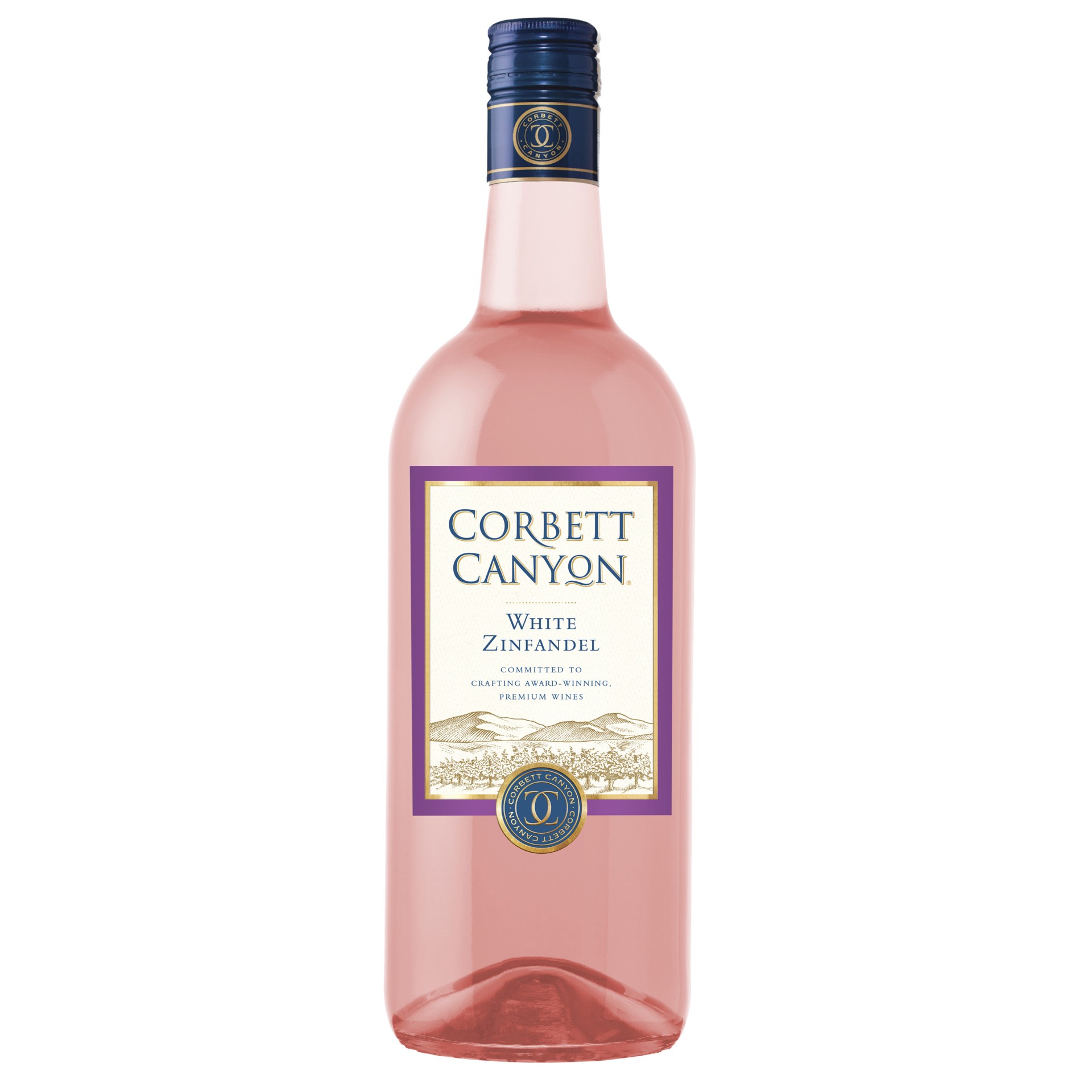 slide 1 of 2, Corbett Canyon White Zinfandel, Pink Wine, American, 1 ct, 1.5L Bottle, 1.50 liter