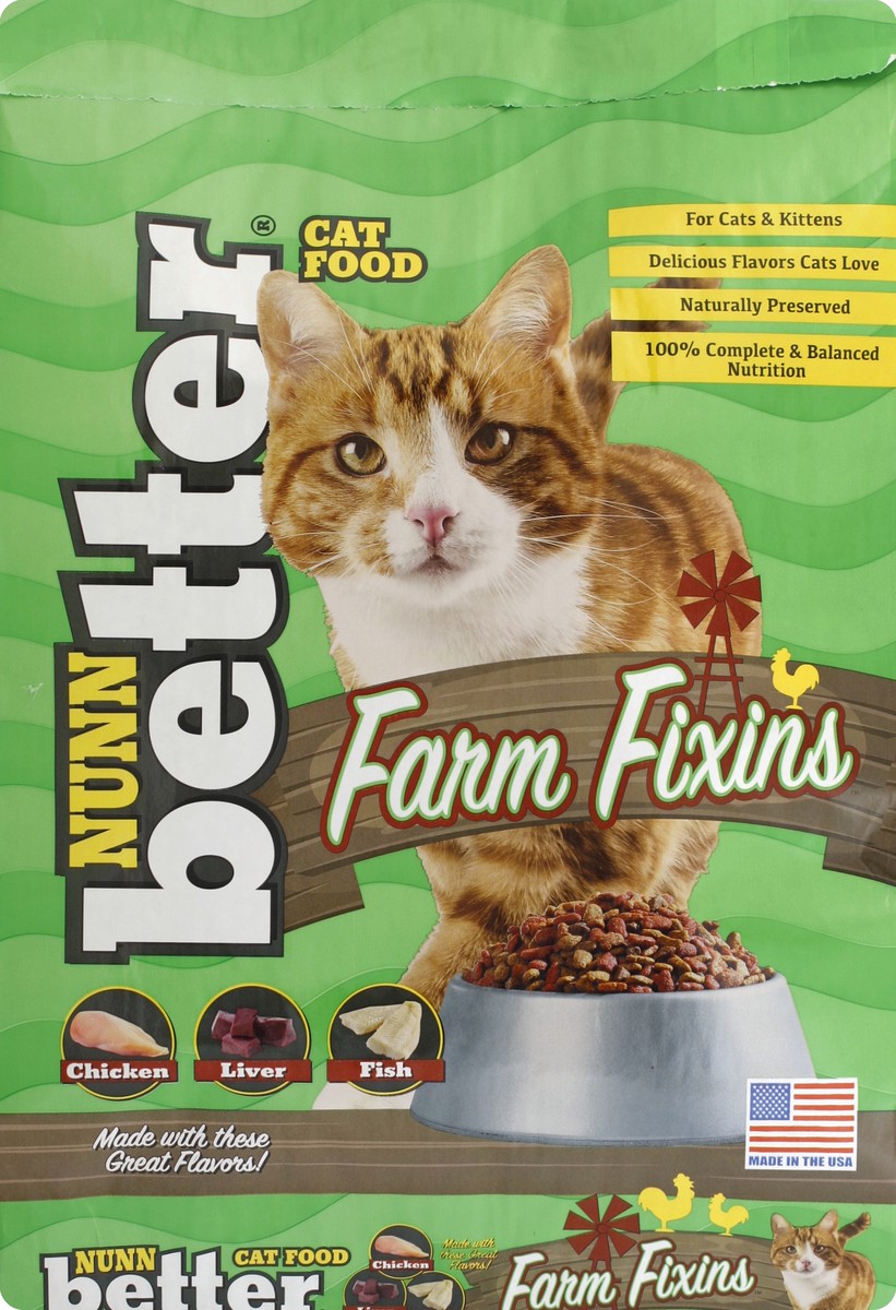 slide 2 of 6, Nunn Better Farm Fixin's with Chicken Flavor Food for Cats & Kittens 13 lb, 13 lb