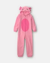 Carters Girls 1-Piece Axolotl Halloween Fleece Pajama Costume - Pink Pink 10