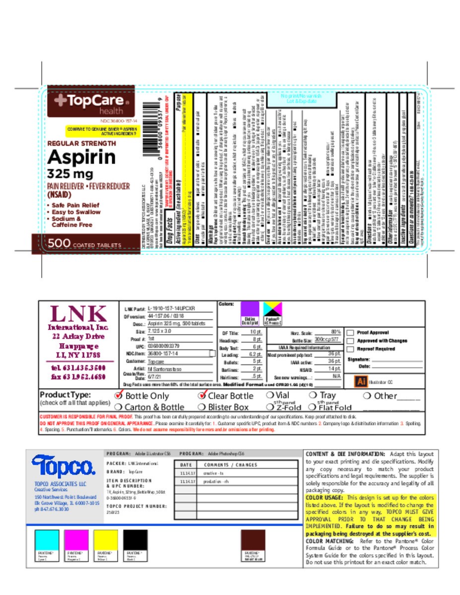 slide 15 of 15, TopCare TOP CARE Topcare Aspirin, Coated, Regular Strength, 500 ct