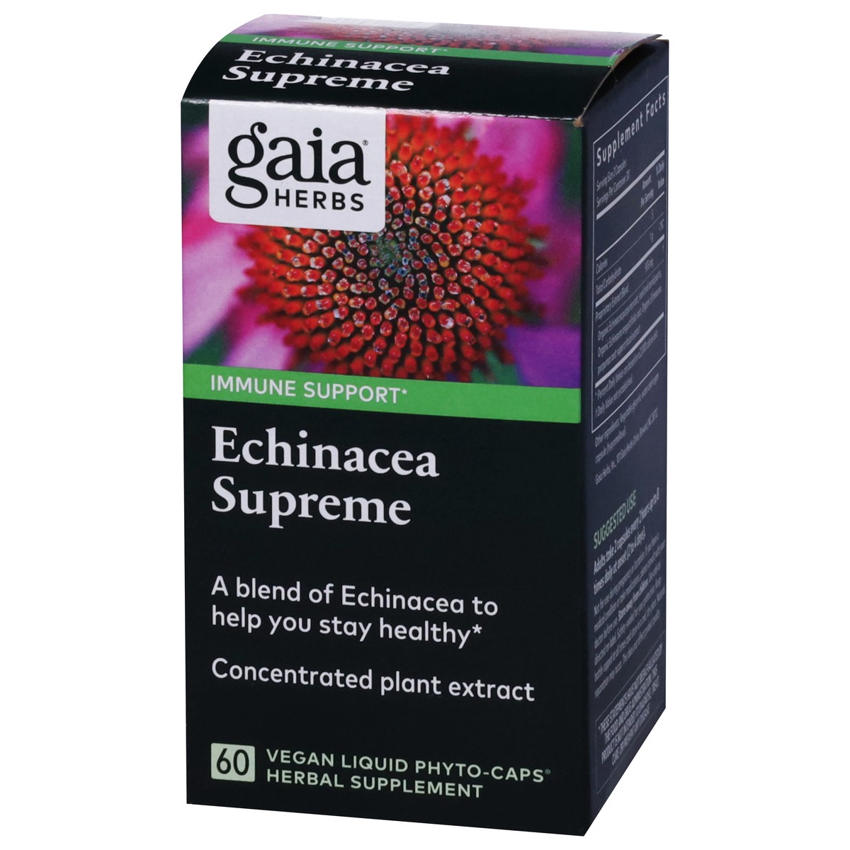 slide 9 of 12, Gaia Herbs Immune Support Echinacea Supreme 60 Vegan Liquid Phyto-Caps, 60 ct