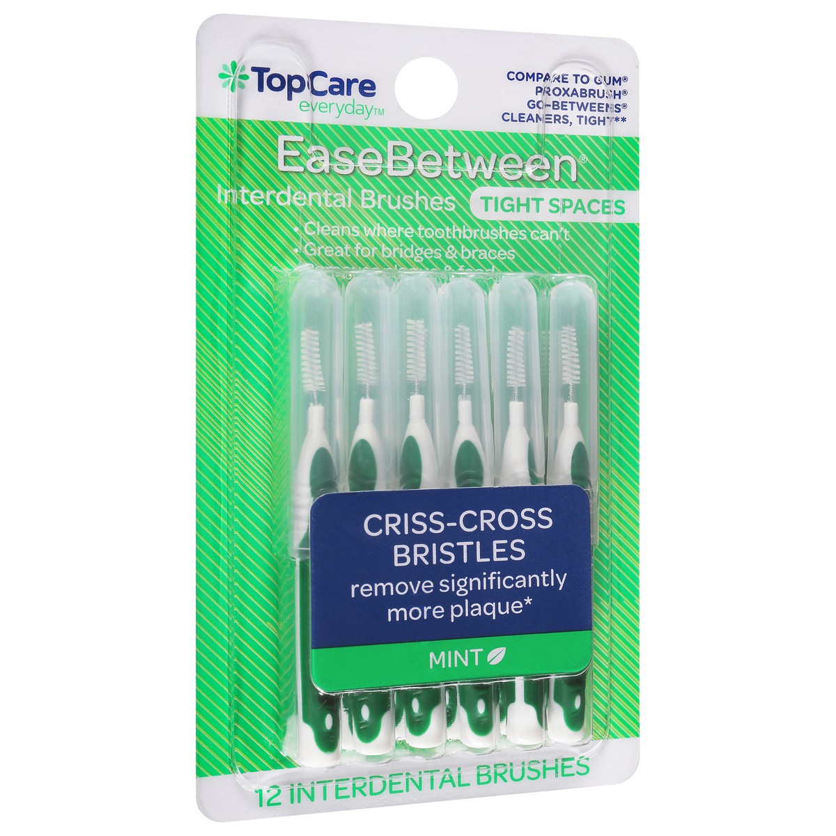 slide 2 of 9, TopCare Everyday Easebetween Mint Interdental Brushes 12 ea, 12 ct
