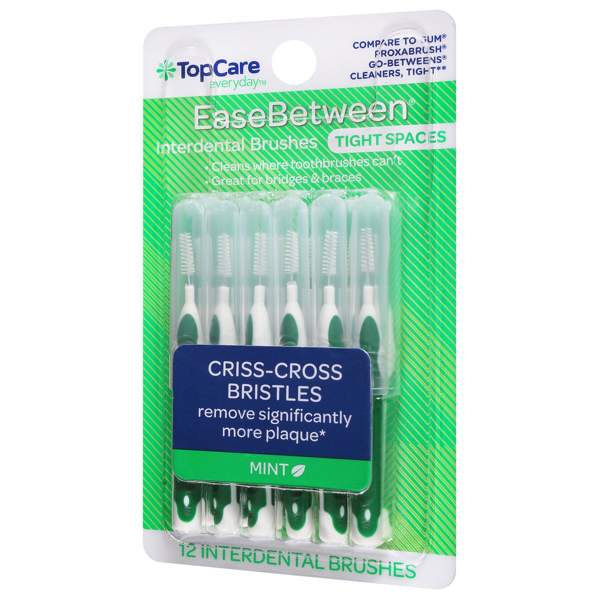 slide 3 of 9, TopCare Everyday Easebetween Mint Interdental Brushes 12 ea, 12 ct