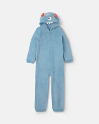 Carters Boys 1-Piece Monster Halloween Fleece Pajama Costume - Blue Blue 7