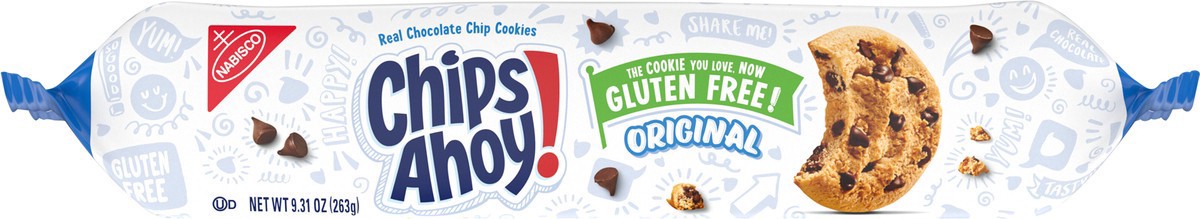 slide 6 of 14, CHIPS AHOY! Original Crunchy Gluten Free Chocolate Chip Cookies, 9.31 oz, 9.31 oz