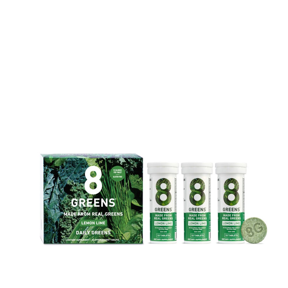 slide 1 of 1, 8Greens Original Lemon-Lime Effervescent Daily Greens Tablets, 30 ct