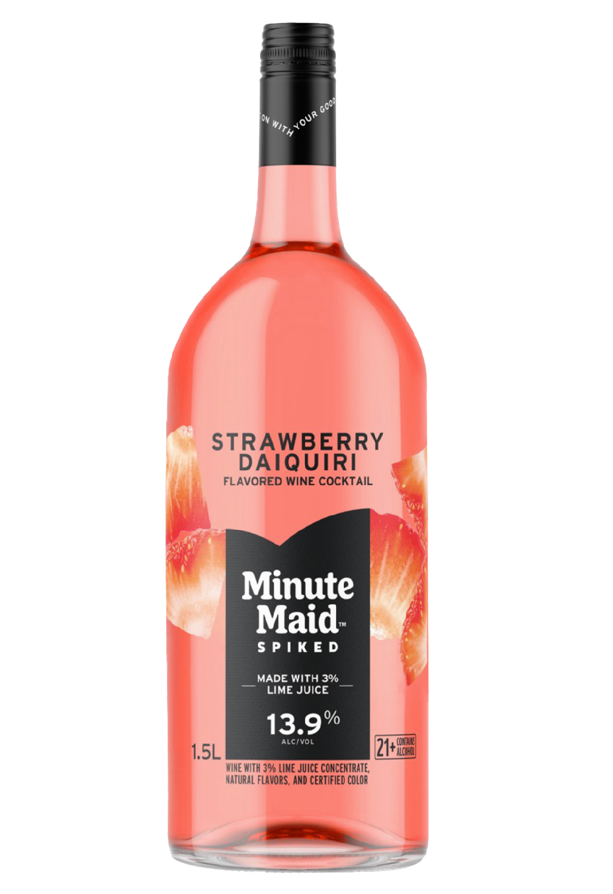 slide 1 of 1, Minute Maid Spiked Straw Daiquiri Rtd Cocktail - 1.5 liter, 1.5 liter