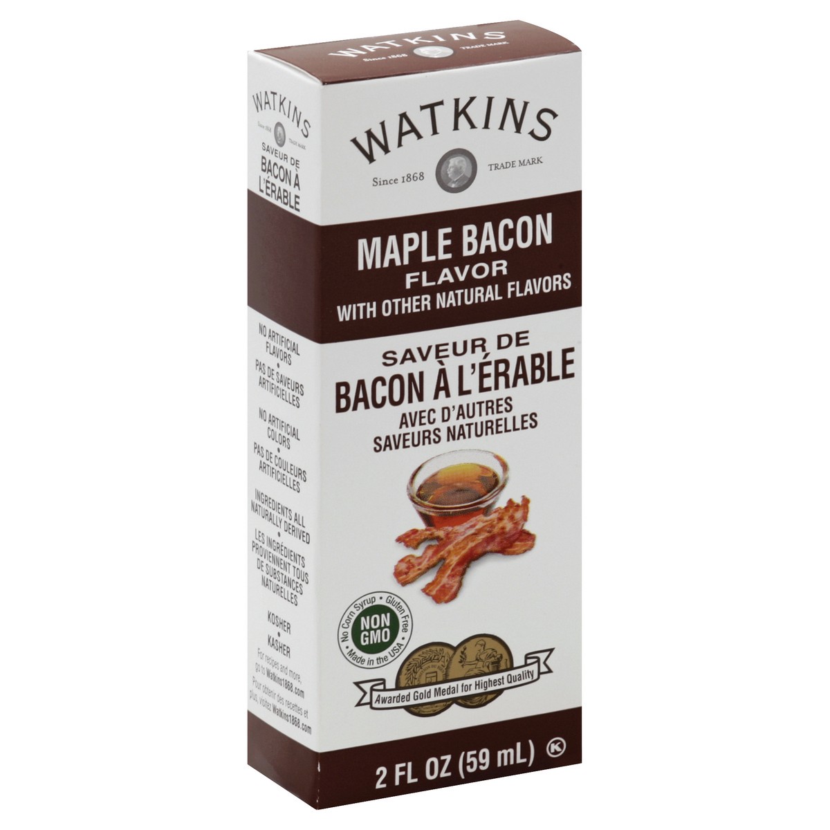 slide 3 of 5, Watkins Maple Bacon Flavor, 2 oz