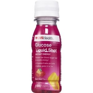 slide 1 of 1, CVS Health Glucose Liquid Shot Berry Blast, 2 oz