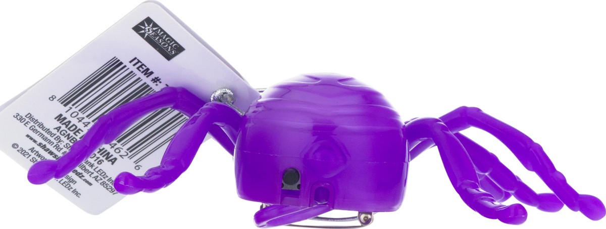 slide 10 of 10, Magic Seasons Halloween Light Up Spider 1 ea, 1 ct