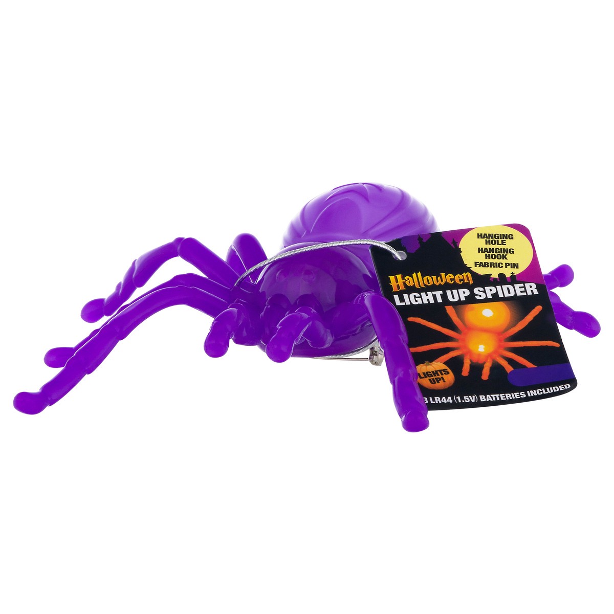 slide 4 of 10, Magic Seasons Halloween Light Up Spider 1 ea, 1 ct