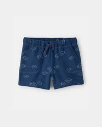 Carters Toddler Boy Fish French Terry Shorts - Blue Navy 4T