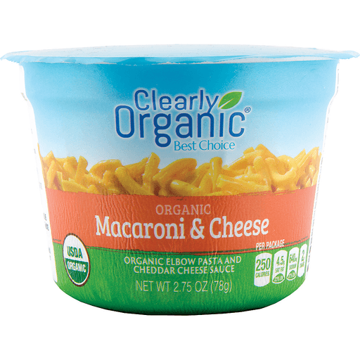 slide 1 of 1, Clearly Organic Mac And Cheese Cups, 2.75 oz