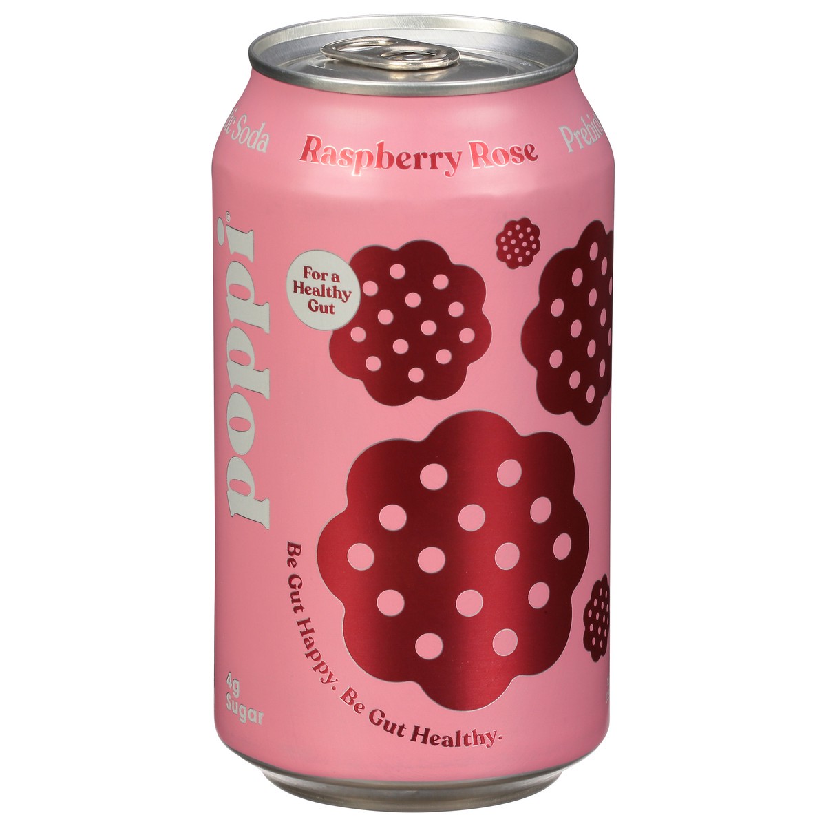 slide 1 of 9, Poppi Raspberry Rose Prebiotic Soda 12 fl oz, 12 fl oz
