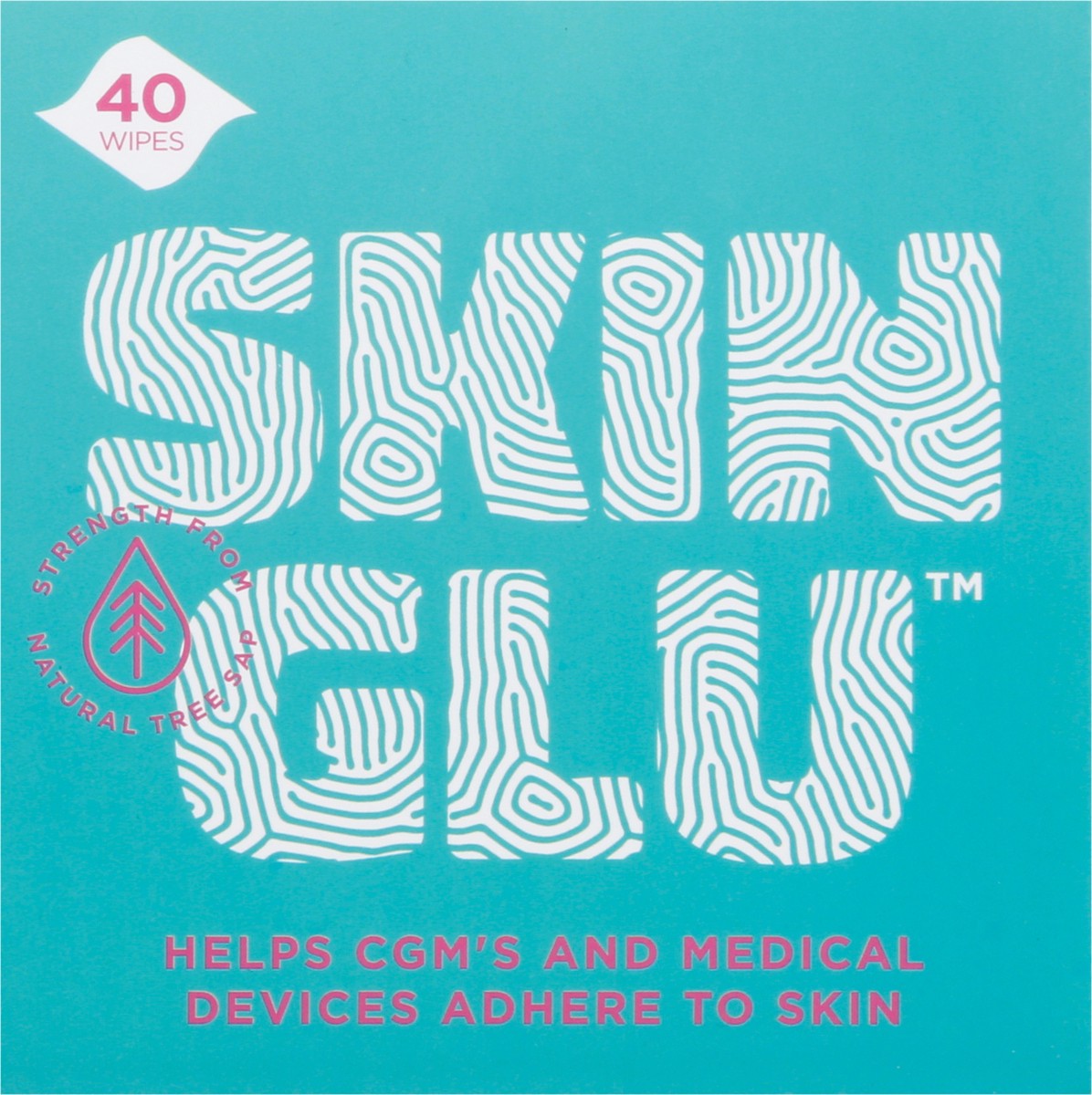 slide 11 of 12, Not Just a Patch Skin Glu Wipes 40 ea, 40 ct