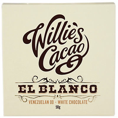 slide 1 of 1, Willie's Cacao El Blanco White Chocolate, 50 gram