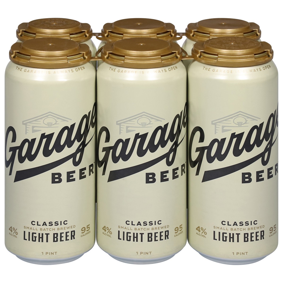 slide 7 of 11, Garage Beer Light Classic Beer 6 Pack 6 - 16 oz Cans, 1 ct