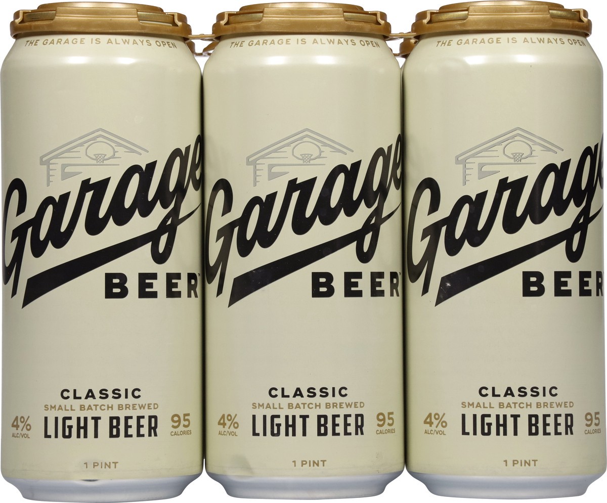 slide 10 of 11, Garage Beer Light Classic Beer 6 Pack 6 - 16 oz Cans, 1 ct