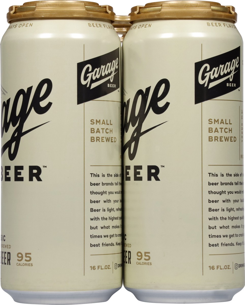 slide 5 of 11, Garage Beer Light Classic Beer 6 Pack 6 - 16 oz Cans, 1 ct