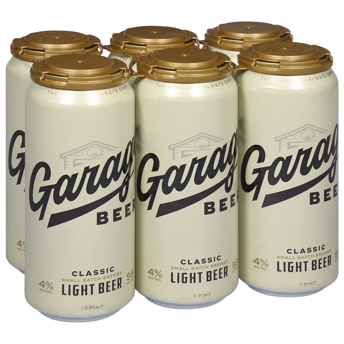 slide 8 of 11, Garage Beer Light Classic Beer 6 Pack 6 - 16 oz Cans, 1 ct